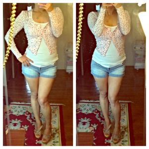 Pink Leopard Print Cardigan Sweater