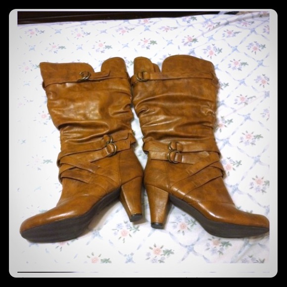 Faux Leather Boots