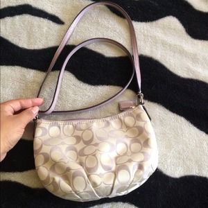 Sold Coach crossbody purse purple color
