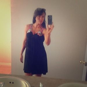 Black dress with pockets