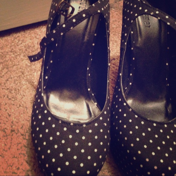 Forever 21 Polka Dot Mary Jane Platform Size 10