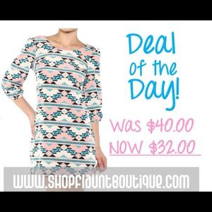 Aztec print dress