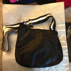 SOLD...Black cross body purse by Avon.