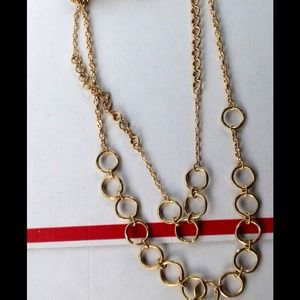 Olympic Leader Double Length Golden Tone Chain 22"