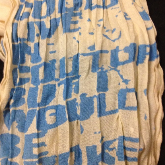 "I could live in couture but I'd be broke" scarf