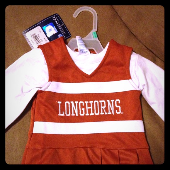 Infant Texas Longhorn Cheer Outfit.