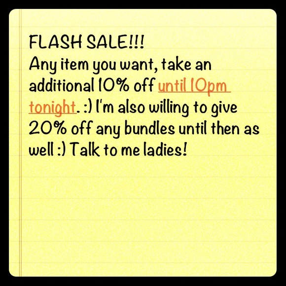 FLASH SALE!!!!! :)