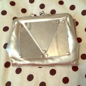 Silver half fold fashion wallet