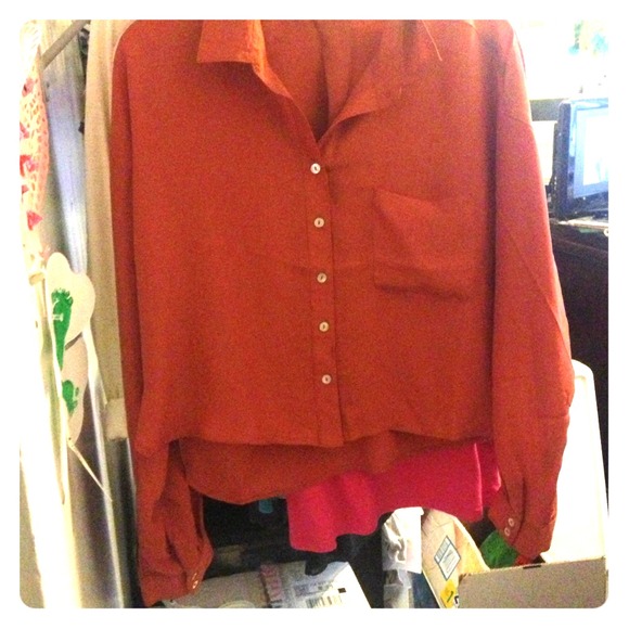 Long sleeved button top