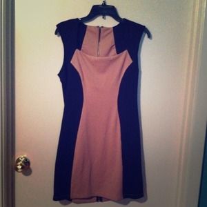 Forever 21 Pale pink and black mini dress