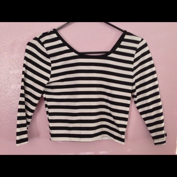 Striped crop top