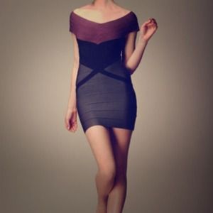 Herve Leger Off the Shoulder Dress Size XS