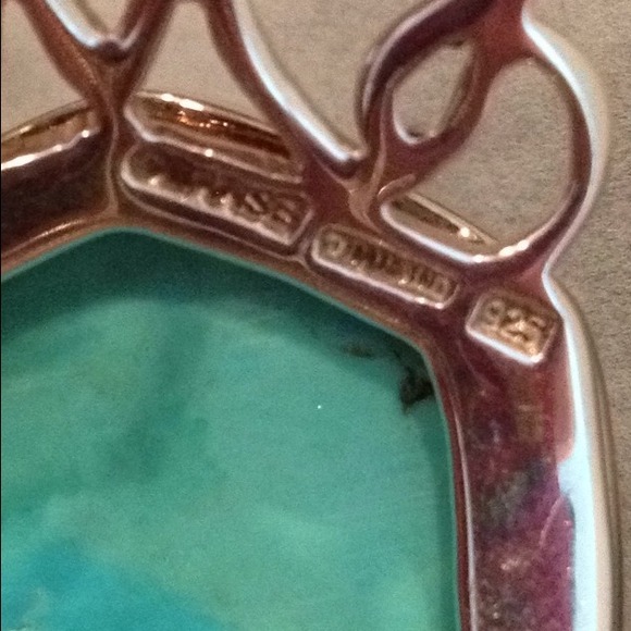 Magnificent Barse Sterling & Turquoise cuff. 925. - Picture 3 of 4