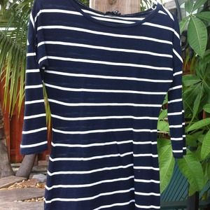 Express Navy stripped top
