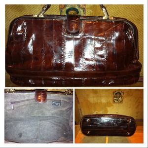 Vintage eel handbag