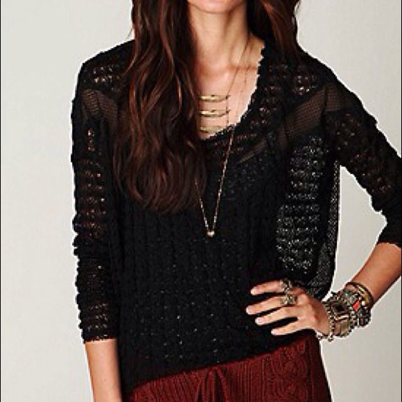 BUNDLED Free People Bohemian Black Top