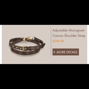 Louis Vuitton Adjustable Canvas Strap