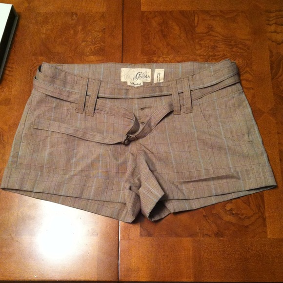 Guess Plaid Dress Shorts