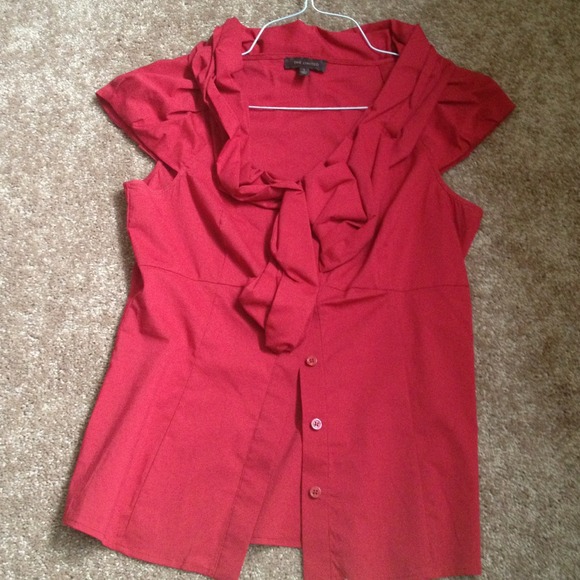 Button down cap sleeve top - Picture 1 of 1