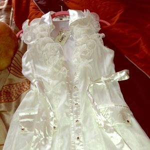 Never worn white dress