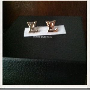 gold LV earrings my ex $$$ gave