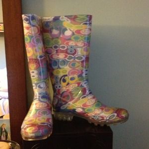 Authentic coach rain boots