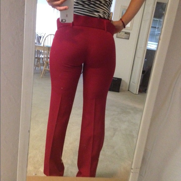 Cache red high waisted flared pants - Picture 3 of 3
