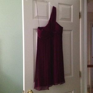Pretty plum dress