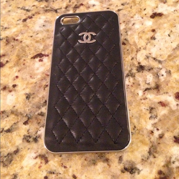 Black iPhone 5 Chanel case.