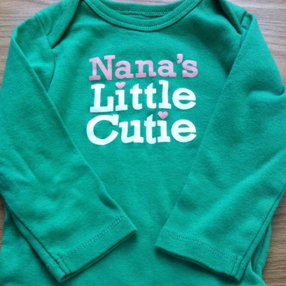 💥💥SOLD💥💥Green "Nana's Little Cutie" Onesie