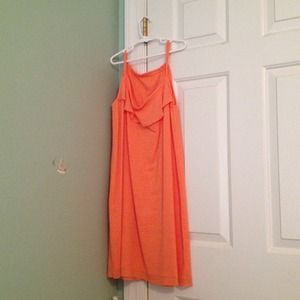 Coral/orange sundress J.Crew