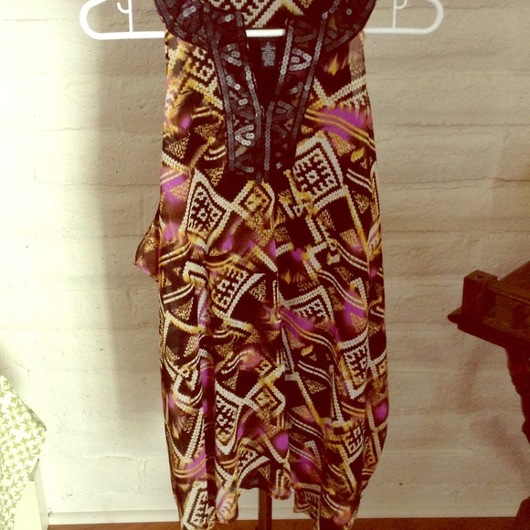 Ikat print Alfani tunic dress