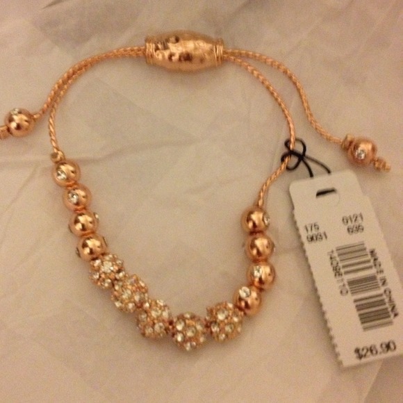 Beautiful rose gold beaded bracelet