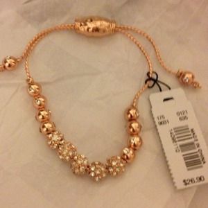 Beautiful rose gold beaded bracelet