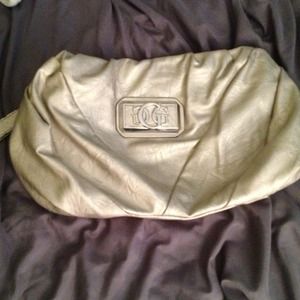 Guess Metallic Gold Soft Leather Clutch. REDUCED