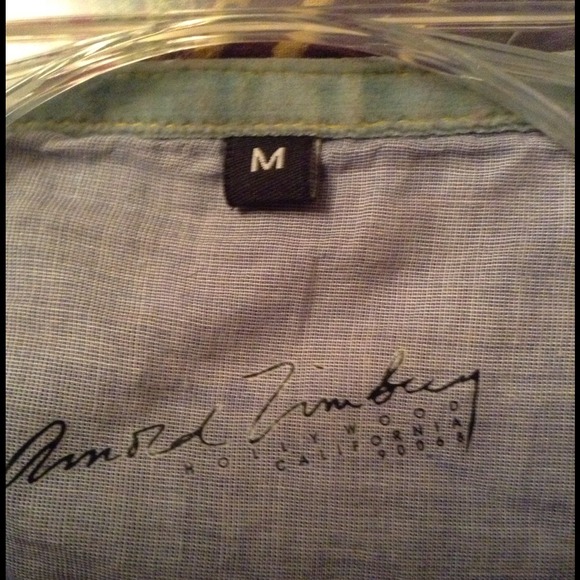 Arnold Zimberg Stylish Abstract Button Down Shirt - Picture 3 of 3