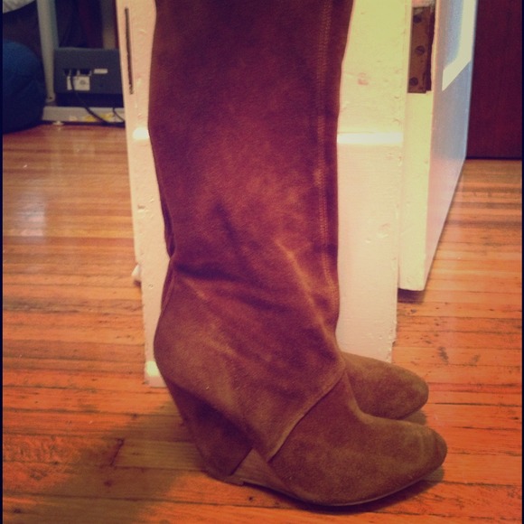 Aldo knee High wedge boots