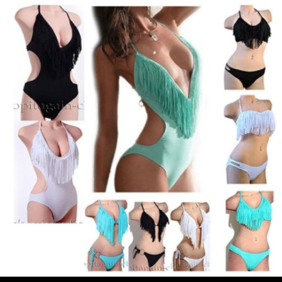 Fringe bathing suits ❤