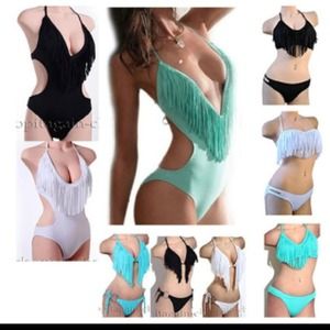 Fringe bathing suits ❤