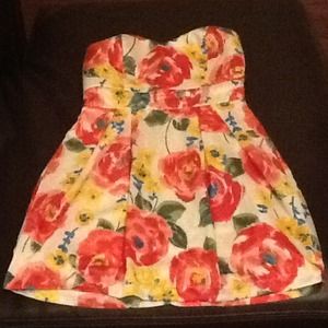 floral short dress
