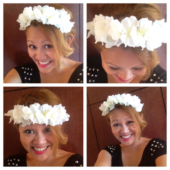 Halo flower headband