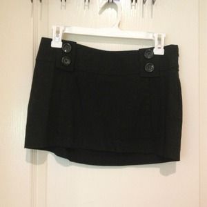 Black mini skirt