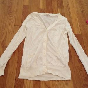 White cardigan