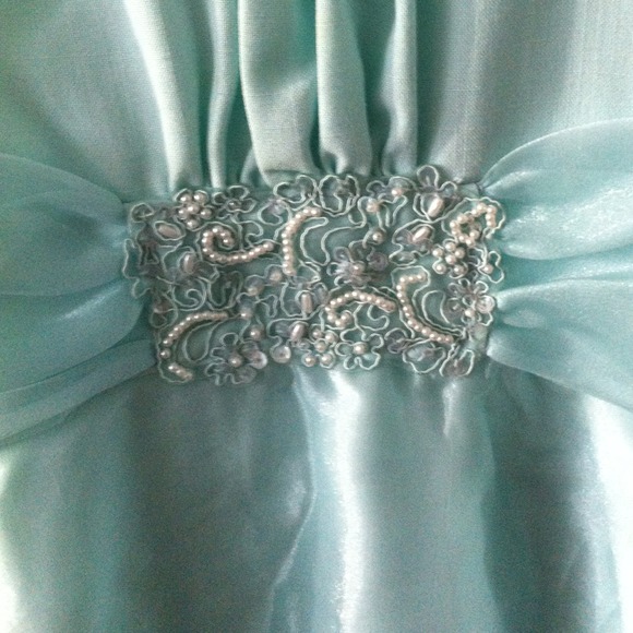 Gorgeous light aqua dress