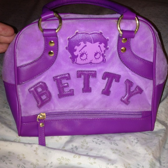 Betty boop purple bowler