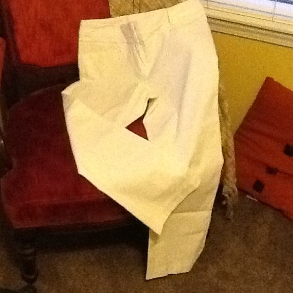White, size 10, ankle pants, modern fit