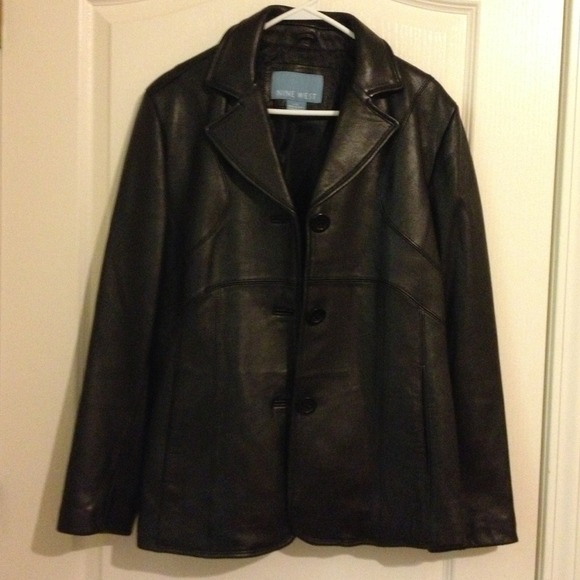 Black authentic leather jacket