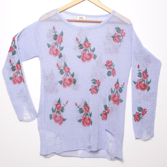 Violet Pullover Knitwear Long Sleeve Sweater