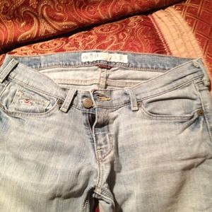 Hollister light wash stretch jeans