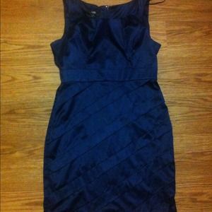 Dark blue brides maid dress